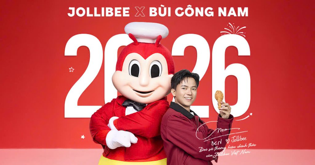 Bùi Công Nam là đại sứ thương hiệu của Jollibee Việt Nam